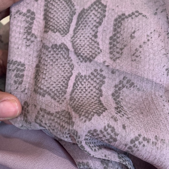 0514 French connection pink snakeskin dress sz 2 - Picture 8 of 8